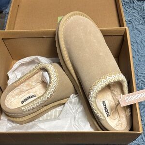 Kids Tan Slip-On Shoes